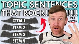 How to Write the BEST Poetry Topic Sentences!