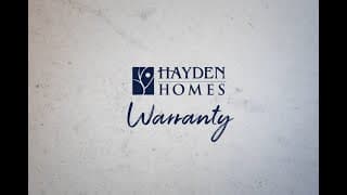 Hayden Homes Warranty Overview