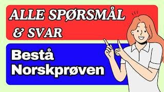 Norskprøven Muntlig A2–B1 ✅ ALLE Spørsmål & Svar || 100% Bestått Garanti