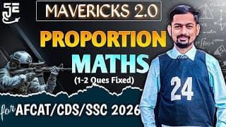 Proportion In 10 Ques || For Afcat/Cds/Capf 2025 || With PYQs || By Upsc Cds Air 1
