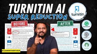 Reduce Turnitin AI with Human-Based Paraphrasing (Exclusive Tutorial!)