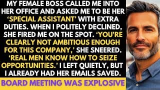 Female Boss Tried to Seduce Me, Asked Me To Be Her "Special Assistant" & Fired Me When I Declined.
