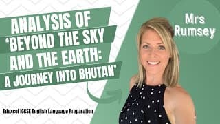 Analysis of 'Beyond the Sky and Earth: A Journey into Bhutan' by Jamie Zeppa