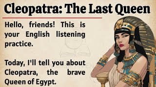 Cleopatra's Story || Learn English Through Story 🔥 || English Listening Practice ✅ || Graded Reader