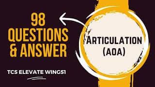 Articulation TCS ELEVATE WINGS 1 Track Complete MCQ | | DCA