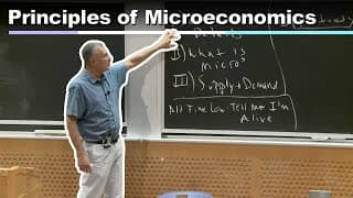 Lec 1: Introduction to Principles of Microeconomics and Supply & Demand