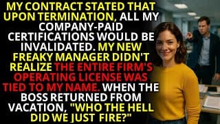They Fired Me for “Redundancy”—Then Found Out I Held the Only Operating License 💼
