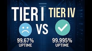 Data Center Tiers Explained: Tier I to Tier IV in 2 Minutes