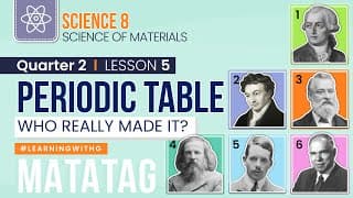 Quarter 2 Competency 5 | How Chemistry Was Shaped | MATATAG  Science Grade 8
