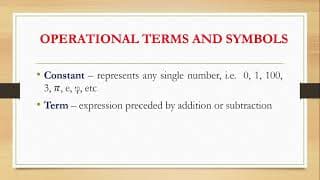 MATHEMATICAL LANGUAGE AND SYMBOLS part1