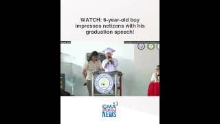 WATCH: 6-year-old boy impresses netizens with his graduation speech!