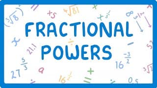 GCSE Maths - What to do when Powers are Fractions (Powers Part 6/6) (2026/27 exams)