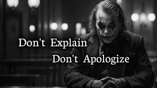 When You Stopped Explaining, They Finally Understood