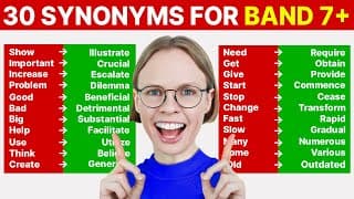 30 IELTS Academic Writing Vocabulary Synonyms for Band 7+