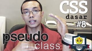 CSS Dasar - 8 - Pseudo Class