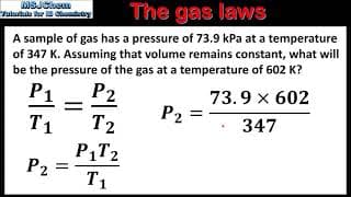 S1.5.3 The gas laws (part 2)