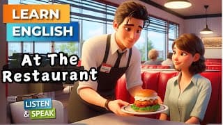 Conversation At The Restaurant  | English Questions & Answers  | Speaking Practice | Conversation .