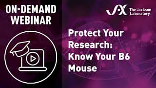 On-Demand Webinar: Protect Your Research: Know Your B6 Mouse