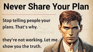 Never Share Your Plan - Build in Silence || Graded Reader || Improve Your English Fluency ✅️