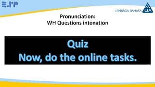 CVfS1U4 Pronunciation quiz