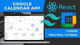 Google Calendar Clone with React - React Hooks ,React Context and Tailwind