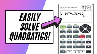 EASILY Solve GED Quadratic Equations!