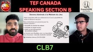 Stuck at CLB 5-6? Here's What CLB 7 Speaking Really Sounds Like | TEF Canada Speaking section B