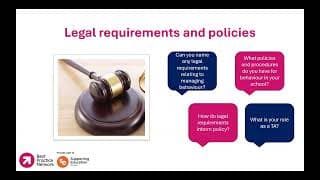 Supporting positive behaviour