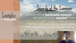 APES Video Notes for 5.1 - Tragedy of the Commons