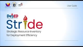 STRIDE Dashboard User Guide | Department of Education