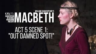 Macbeth Act 5 Scene 1: "Out Damned Spot!"