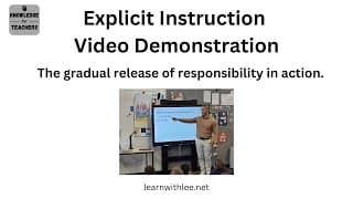 The Gradual Release of Responsibility in Action