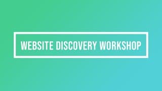Website Discovery Workshop