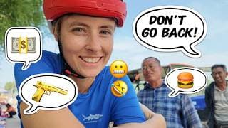 Chinese villagers tell me their unfiltered thoughts about the US 🇺🇸😂 Biking 400 km to Inner Mongolia