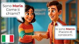 🇮🇹 Master Language School Conversations in Italian for Beginners | A1-A2 Level | Learn Italian