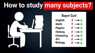 How To Study MANY Subjects And ACE Them All