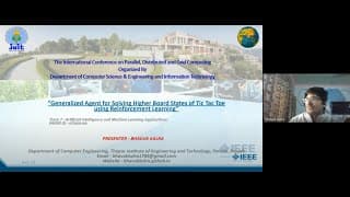 IEEE Conference Paper Presentation - Machine Learning Track