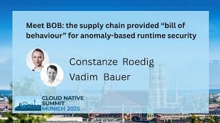 Meet BOB: the supply chain provided “bill of behaviour” for anomaly-based runtime security