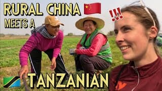 Chinese villagers react to meeting a Tanzanian 🇨🇳🇹🇿 这是不是全球最社牛的国家？我带坦桑尼亚人走进中国农村！