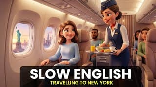 English Speaking Practice | Shadowing English | Travel to New York | Slow English | A1 - A2