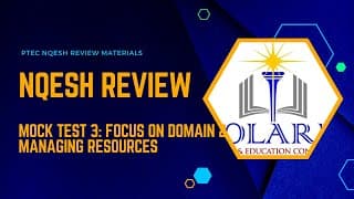 NQESH REVIEW Mock Test 3: Domain 2 Managing Resources