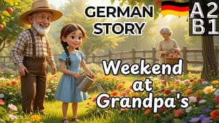 A Weekend at the Grandparents' – German Story for Beginners with Vocabulary
