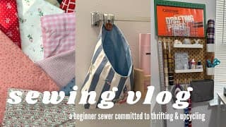 sewing vlog: channel pivot_ estate sale fabrics_ organizing my sewing supplies_ & sewing gifts