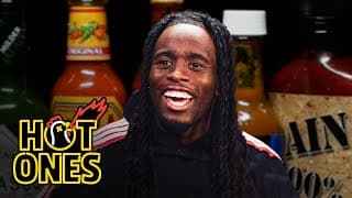 Kai Cenat Calls Sean a Liar While Eating Spicy Wings | Hot Ones