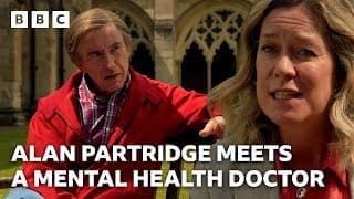 Alan Partridge in discussion with a mental health doctor... - BBC