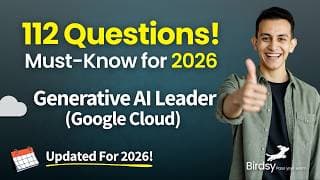 💯 Google Cloud Generative AI Leader 2026: 112 Practice Exam Questions & Answers