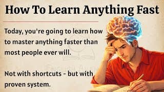 How to Learn Anything Fast || Graded Reader || Improve Your English Fluency ✅️