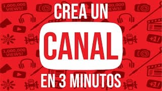 ▶️COMO CREAR UN CANAL DE YOUTUBE en 3 MINUTOS ( FACIL Y RÁPIDO) 👀