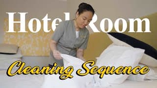 Hotel Room Cleaning Sequence │ Instructional Video