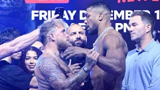 PROVOKED! Anthony Joshua vs Jake Paul • FULL WEIGH IN | Netflix Boxing